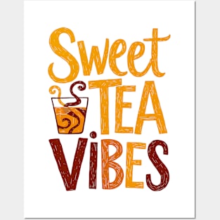 This retro-style sweet tea design is perfect for southern girls tea drinkers Posters and Art
